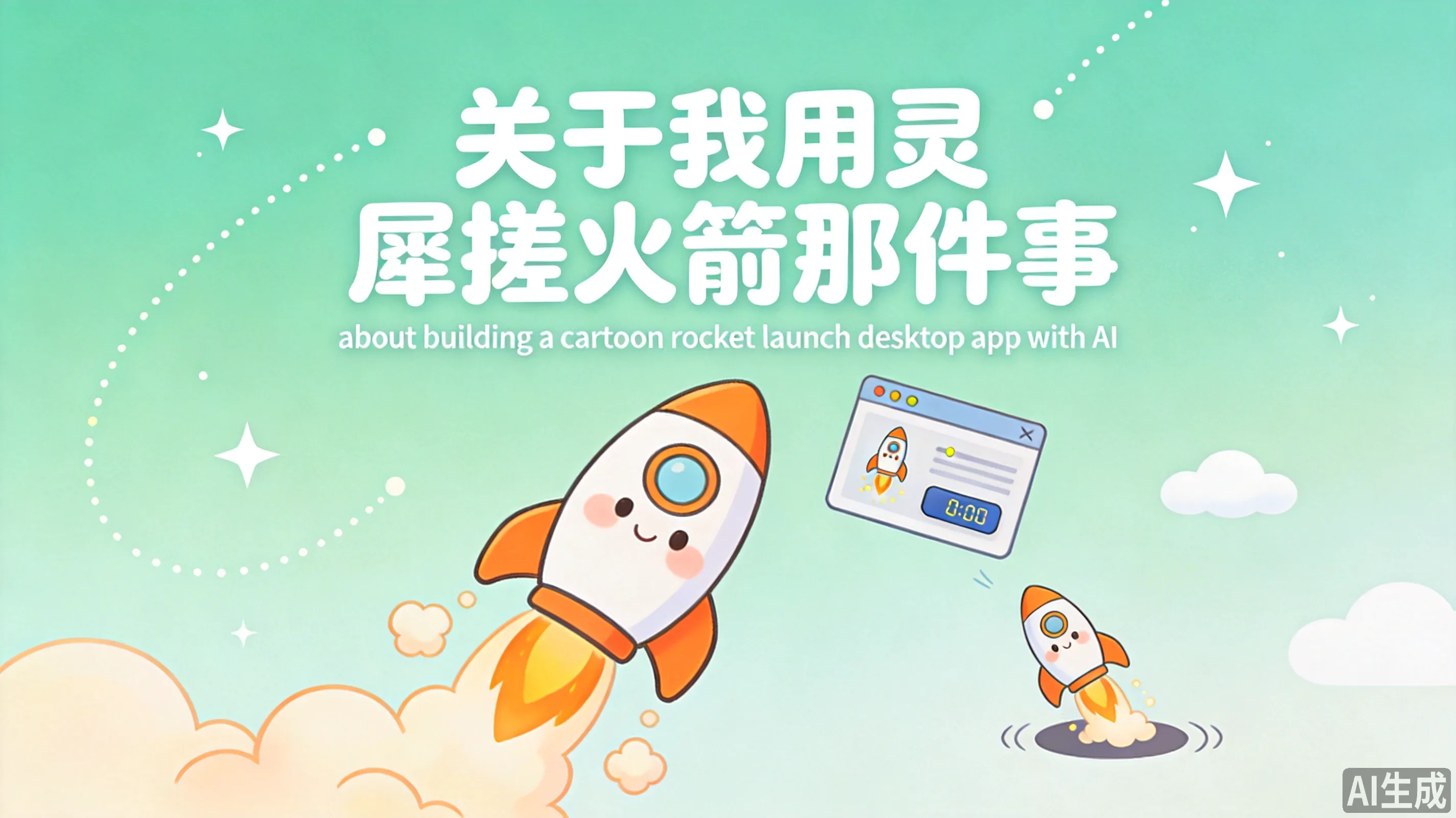 搓火箭桌面小软件效果图 1