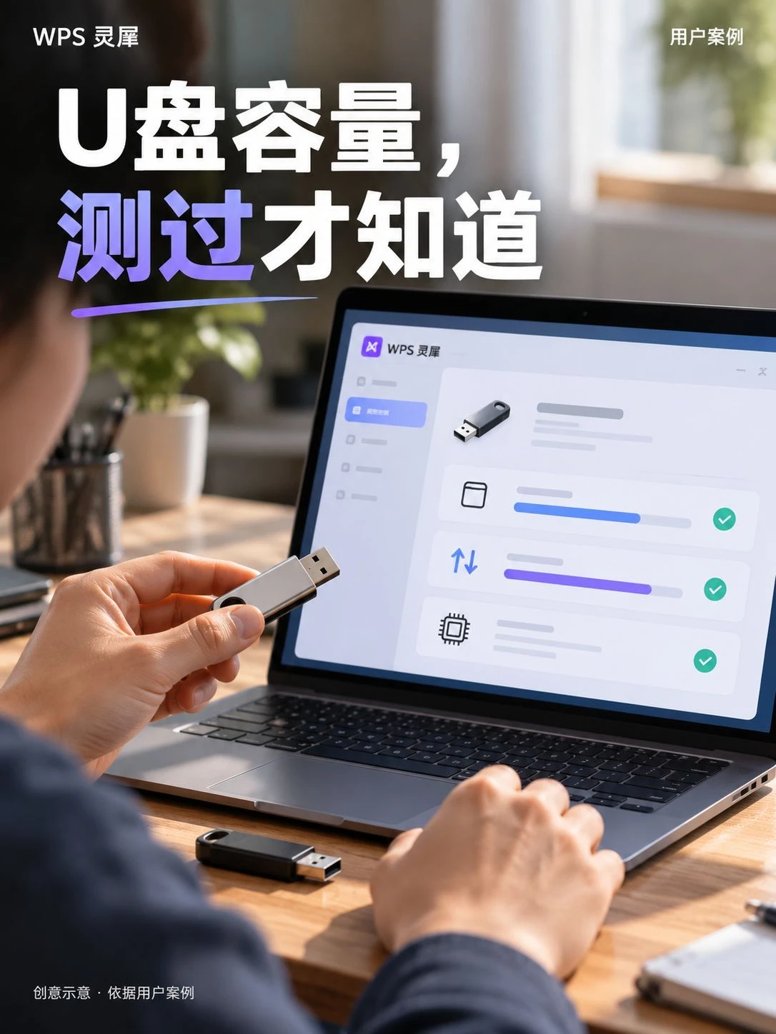 利用WPS灵犀Claw检查U盘是否扩容