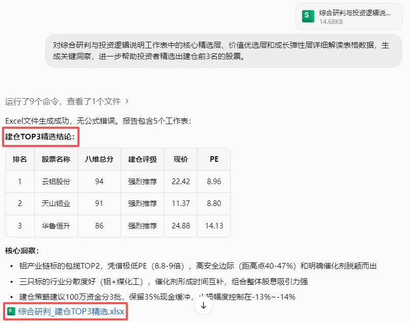 灵犀筛选券商金股效果图 1